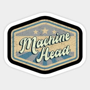 vintage Machine Head Sticker